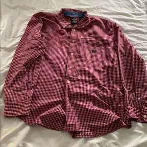 Red Long Sleeve Button down by Chaps